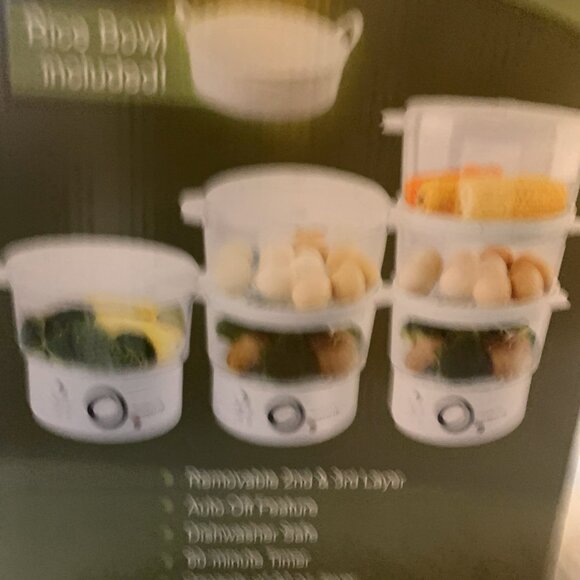 (NEW) OVENTE GOURMET STEAMER 60 MINUTE TIMER - Picture 2 of 4